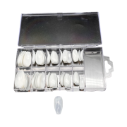 AN 100er Tipbox - Ballerina | für eine perfekte Nagelverlängerung - Auswahl Natur, Klar, Weiß